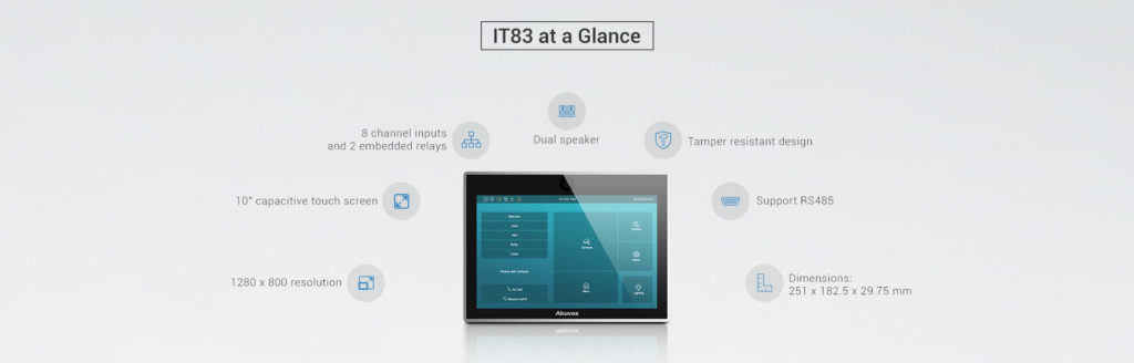 IT83 An Indoor Monitor as well as an IPPBX